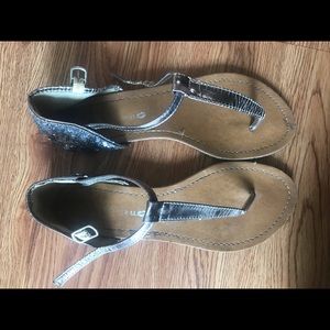 Silver sandals from Body Central